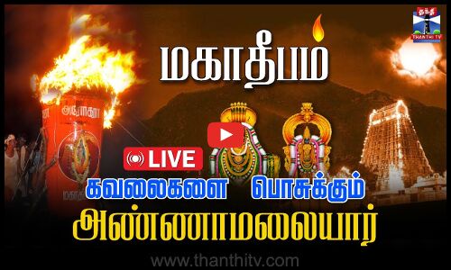 🔴LIVE:Tiruvannamalai Karthigai Deepam 2024 | சற்று நேரத்தில் ஏற்றப்படும் தீபம்.. உச்சகட்ட பரவசம் | நேரலை