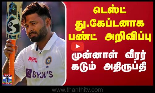டெஸ்ட் துணை கேப்டனாக பண்ட் அறிவிப்பு - முன்னாள் வீரர் கடும் அதிருப்தி