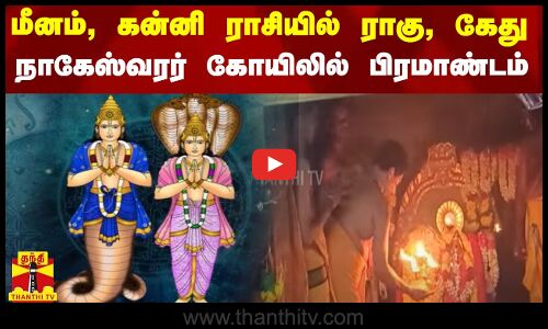 மீனம், கன்னி ராசிக்கு ராகு, கேது பெயர்ச்சி.. நாகேஸ்வரர் கோயில் நடந்த பிரமாண்ட விழா