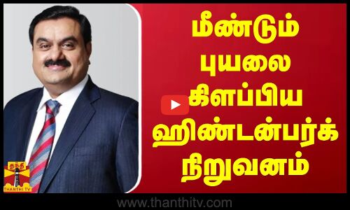 மீண்டும் புயலை கிளப்பிய ஹிண்டன்பர்க் நிறுவனம்