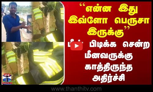Cuddalore | Fish | Python | மீன் பிடிக்க சென்ற மீனவருக்கு காத்திருந்த அதிர்ச்சி
