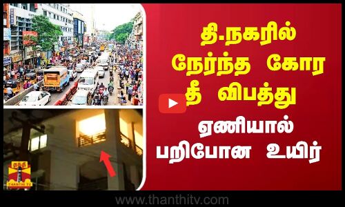 தி.நகரில் நேர்ந்த கோர தீ விபத்து ஏணியால் பறிபோன உயிர்