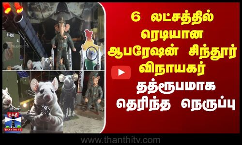 6 லட்சத்தில் ரெடியான ஆபரேஷன் சிந்தூர் விநாயகர் - தத்ரூபமாக தெரிந்த நெருப்பு