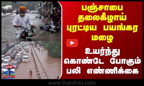 Punjab Flood | பஞ்சாபை தலைகீழாய் புரட்டிய பயங்கர மழை - உயர்ந்து கொண்டே போகும் பலி எண்ணிக்கை