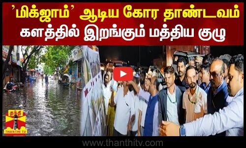 ’மிக்ஜாம்’ ஆடிய கோர தாண்டவம்..  முக்கிய இடங்களில் மத்திய குழு ஆய்வு