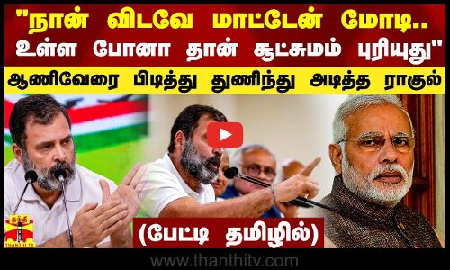 விடவே மாட்டேன் மோடி.. உள்ள போனா தான் சூட்சுமம் புரியுது - ஆணிவேரை பிடித்து துணிந்து அடித்த ராகுல்