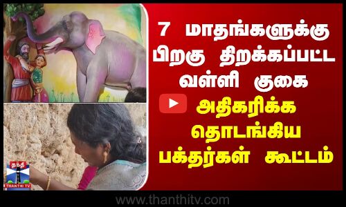 7 மாதங்களுக்கு பிறகு திறக்கப்பட்ட வள்ளி குகை - அதிகரிக்க தொடங்கிய பக்தர்கள் கூட்டம்