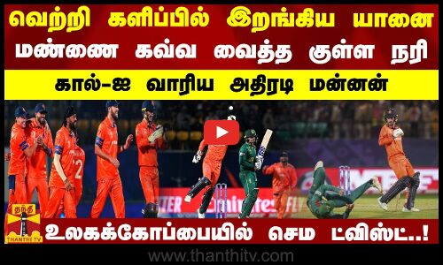 வெற்றி களிப்பில் இறங்கிய யானை-மண்ணை கவ்வ வைத்த குள்ள நரி-உலகக்கோப்பையில் செம ட்விஸ்ட்..!