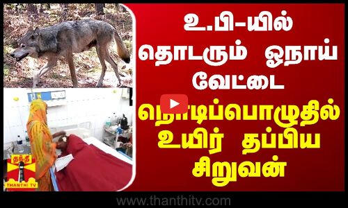 உ.பி-யில் தொடரும் ஓநாய் வேட்டை... நொடிப்பொழுதில் உயிர் தப்பிய சிறுவன்