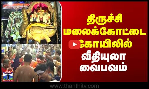 திருச்சி மலைக்கோட்டை கோயிலில் வீதியுலா வைபவம்