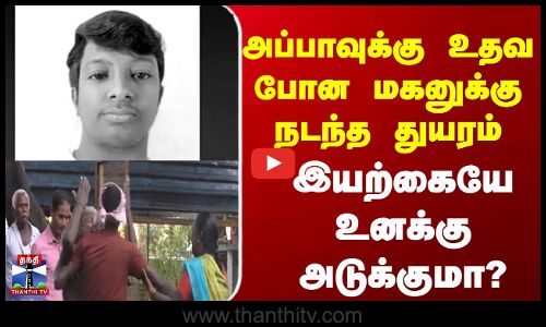 Thiruvannamalai  | Lightning  |   அப்பாவுக்கு உதவ போன  மகனுக்கு நடந்த துயரம்