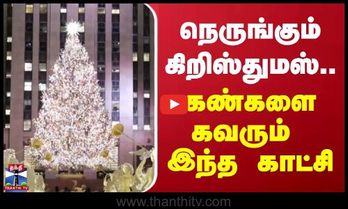நெருங்கும் கிறிஸ்துமஸ்... கண்களை கவரும் இந்த காட்சி | New York