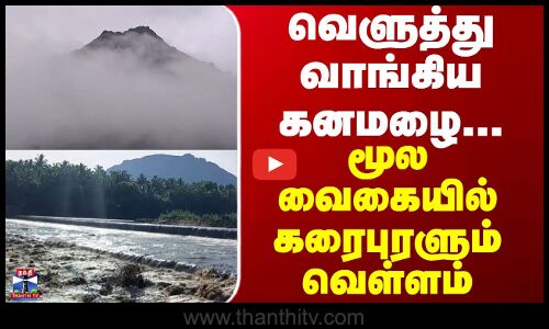 Vaigai River | Theni | வெளுத்து வாங்கிய கனமழை... மூல வைகையில் கரைபுரளும் வெள்ளம்