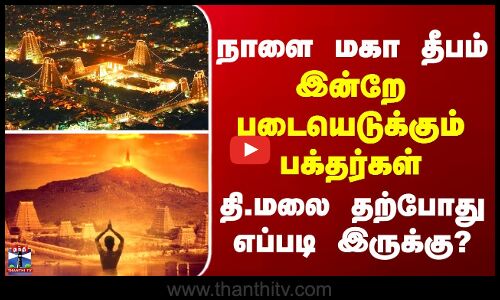 Thiruvannamalai நாளை மகா தீபம்... இன்றே படையெடுக்கும் பக்தர்கள் - தி.மலை தற்போது எப்படி இருக்கு?
