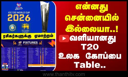 T20 world cup 2026 | என்னது சென்னையில் இல்லையா..! - வெளியானது T20 உலக கோப்பை Table..