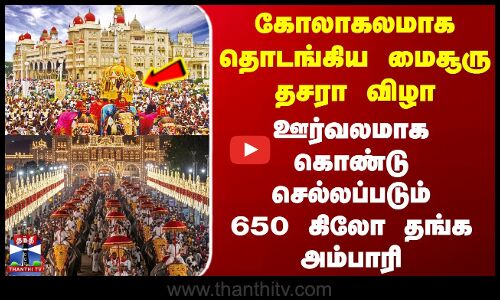 Mysore Dasara 2025 Festival | கோலாகலமாக தொடங்கிய மைசூரு தசரா விழா