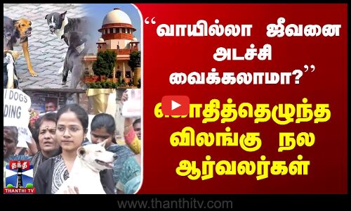 ’’வாயில்லா ஜீவனை அடச்சி வைக்கலாமா?’’       கொதித்தெழுந்த விலங்கு நல ஆர்வலர்கள்