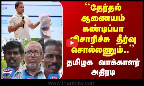 Street Interview | தேர்தல் ஆணையம் கண்டிப்பா விசாரிச்சு தீர்வு சொல்லணும்.. | தமிழக வாக்காளர் அதிரடி