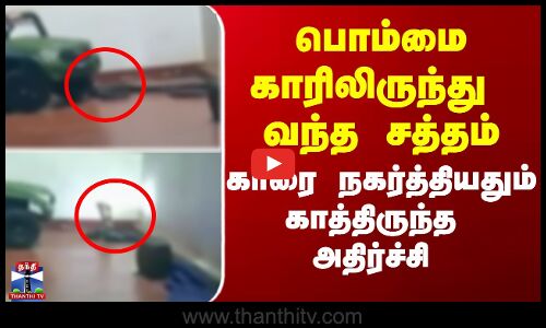பொம்மை காரிலிருந்து வந்த சத்தம் - காரை நகர்த்தியதும் காத்திருந்த அதிர்ச்சி