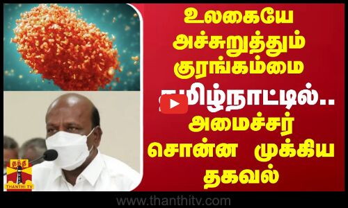 உலகையே அச்சுறுத்தும் குரங்கம்மை.. தமிழ்நாட்டில்.. அமைச்சர் சொன்ன முக்கிய தகவல் | MPox | Chennai