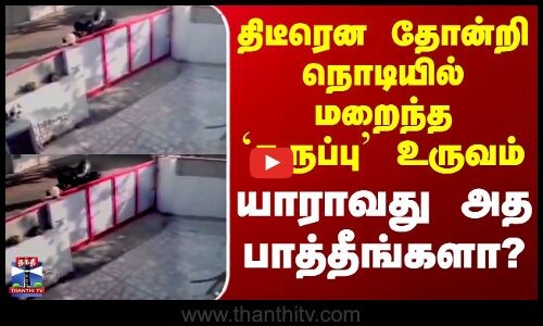 Viral Video | திடீரென தோன்றி நொடியில் மறைந்த `கருப்பு உருவம் - யாராவது அத பாத்தீங்களா?