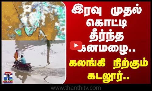 Ditwah Cyclone | Cuddalore | இரவு முதல் கொட்டி தீர்ந்த கனமழை.. கலங்கி நிற்கும் கடலூர்..