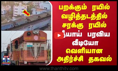 Chennai MRTS | பறக்கும் ரயில் வழித்தடத்தில் சரக்கு ரயில் | வெளியான அதிர்ச்சி தகவல்