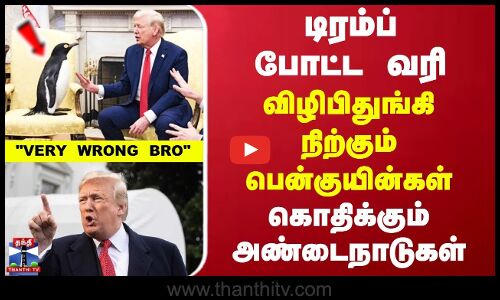 VERY WRONG BRO டிரம்ப் போட்ட வரி.. விழிபிதுங்கி நிற்கும் பென்குயின்கள்..கொதிக்கும் அண்டைநாடுகள்