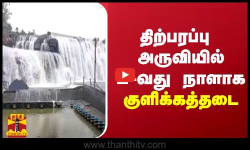 திற்பரப்பு அருவியில் 2-வது நாளாக குளிக்கத்தடை