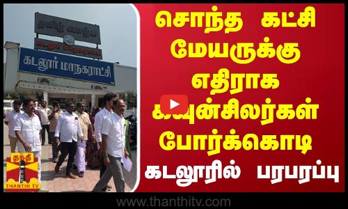 சொந்த கட்சி மேயருக்கு எதிராக கவுன்சிலர்கள் போர்க்கொடி...கடலூரில் பரபரப்பு