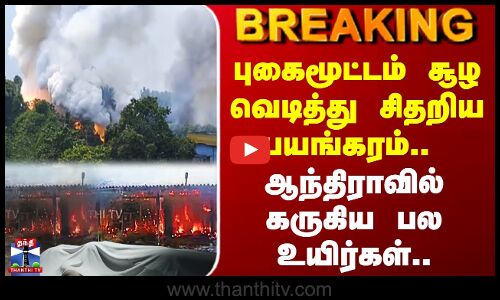 Andhra Accident | புகைமூட்டம் சூழ வெடித்து சிதறிய பயங்கரம்.. ஆந்திராவில் கருகிய பல உயிர்கள்..
