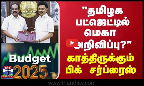 TN Budget 2025  | தமிழக பட்ஜெட்டில் மெகா அறிவிப்பு? - காத்திருக்கும் பிக் சர்ப்ரைஸ்