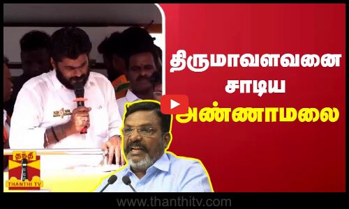 திருமாவளவனை சாடிய தமிழக பாஜக தலைவர் அண்ணாமலை