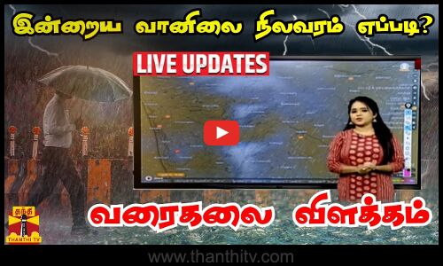 🔴LIVE : தமிழகத்தில் இன்றைய வானிலை நிலவரம் எப்படி? - வரைகலை விளக்கம் | Windy | Met | Weather Update