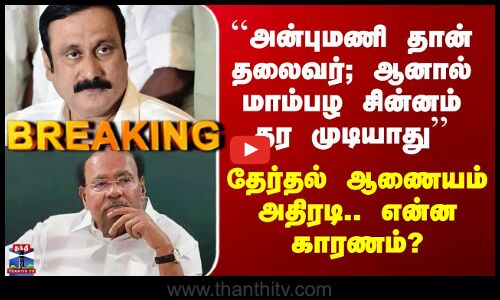 PMK Issue | ``அன்புமணி தான் தலைவர்; ஆனால் மாம்பழ சின்னம் தர முடியாது’’ - தேர்தல் ஆணையம் அதிரடி