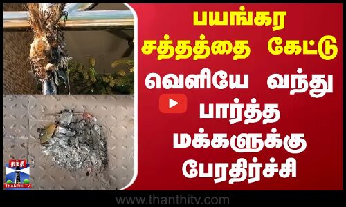 பயங்கர சத்தத்தை கேட்டு வெளியே வந்து பார்த்த மக்களுக்கு பேரதிர்ச்சி