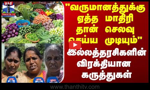 Street Interview | வருமானத்துக்கு ஏத்த மாதிரி தான் செலவு செய்ய முடியும் இல்லத்தரசிகளின் கருத்துகள்