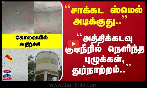 ``அத்திக்கடவு குடிநீரில் நெளிந்த புழுக்கள், துர்நாற்றம்..