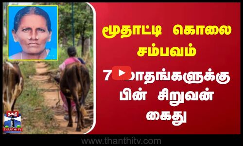 மூதாட்டி கொலை சம்பவம் - 7 மாதங்களுக்கு பின் சிறுவன் கைது