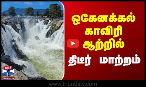 Hogenakkal Falls | ஒகேனக்கல் காவிரி ஆற்றில் திடீர் மாற்றம்