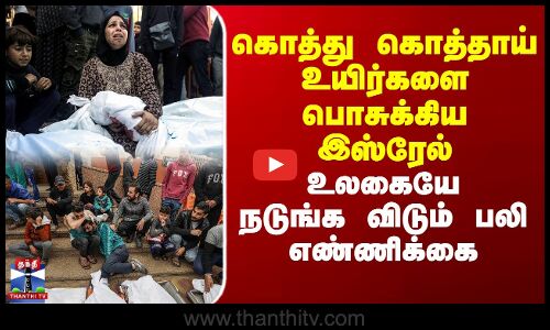 கொத்து கொத்தாய் உயிர்களை பொசுக்கிய இஸ்ரேல் -  உலகையே நடுங்க விடும் பலி எண்ணிக்கை
