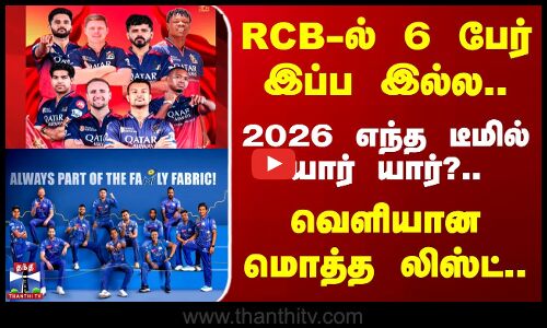 IPL 2026 | Teams List | RCB-ல் 6 பேர் இப்ப இல்ல.. 2026 எந்த டீமில் யார் யார்?..வெளியான மொத்த லிஸ்ட்