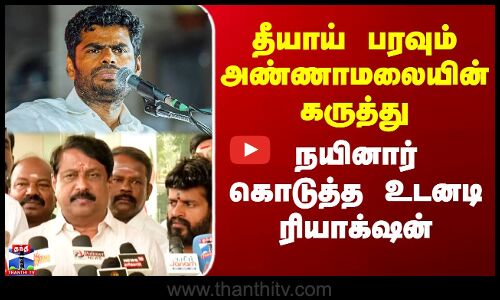 Annamalai| Nainar Nagendran | தீயாய் பரவும் அண்ணாமலையின் கருத்து - நயினார் கொடுத்த உடனடி ரியாக்‌ஷன்