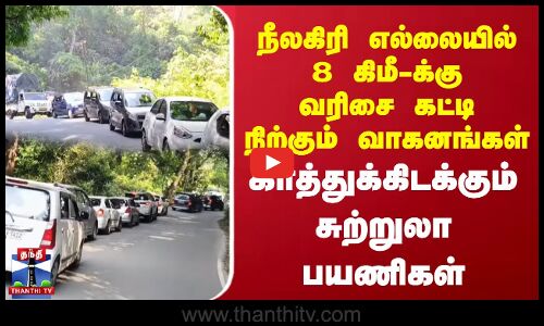நீலகிரி எல்லையில் 8 கிமீ-க்கு வரிசை கட்டி நிற்கும் வாகனங்கள் | Tourist