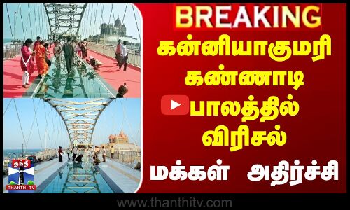 #BREAKING || Kanyakumari Glass Bridge | கன்னியாகுமரி கண்ணாடி பாலத்தில் விரிசல் - மக்கள் அதிர்ச்சி