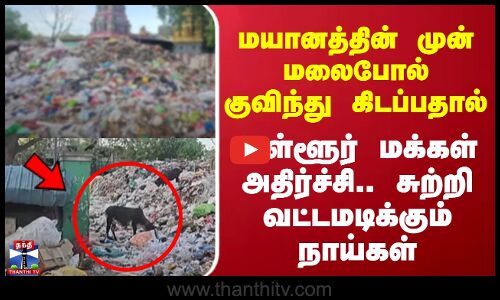 மயானத்தின் முன் மலைபோல் குவிந்து கிடப்பதால் உள்ளூர் மக்கள் அதிர்ச்சி..